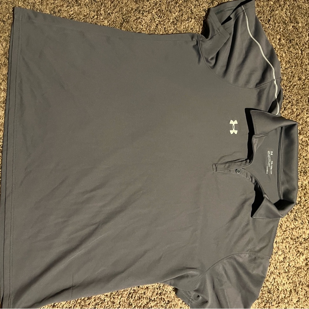 Under Armour Gray Polo Shirt with Classic Style